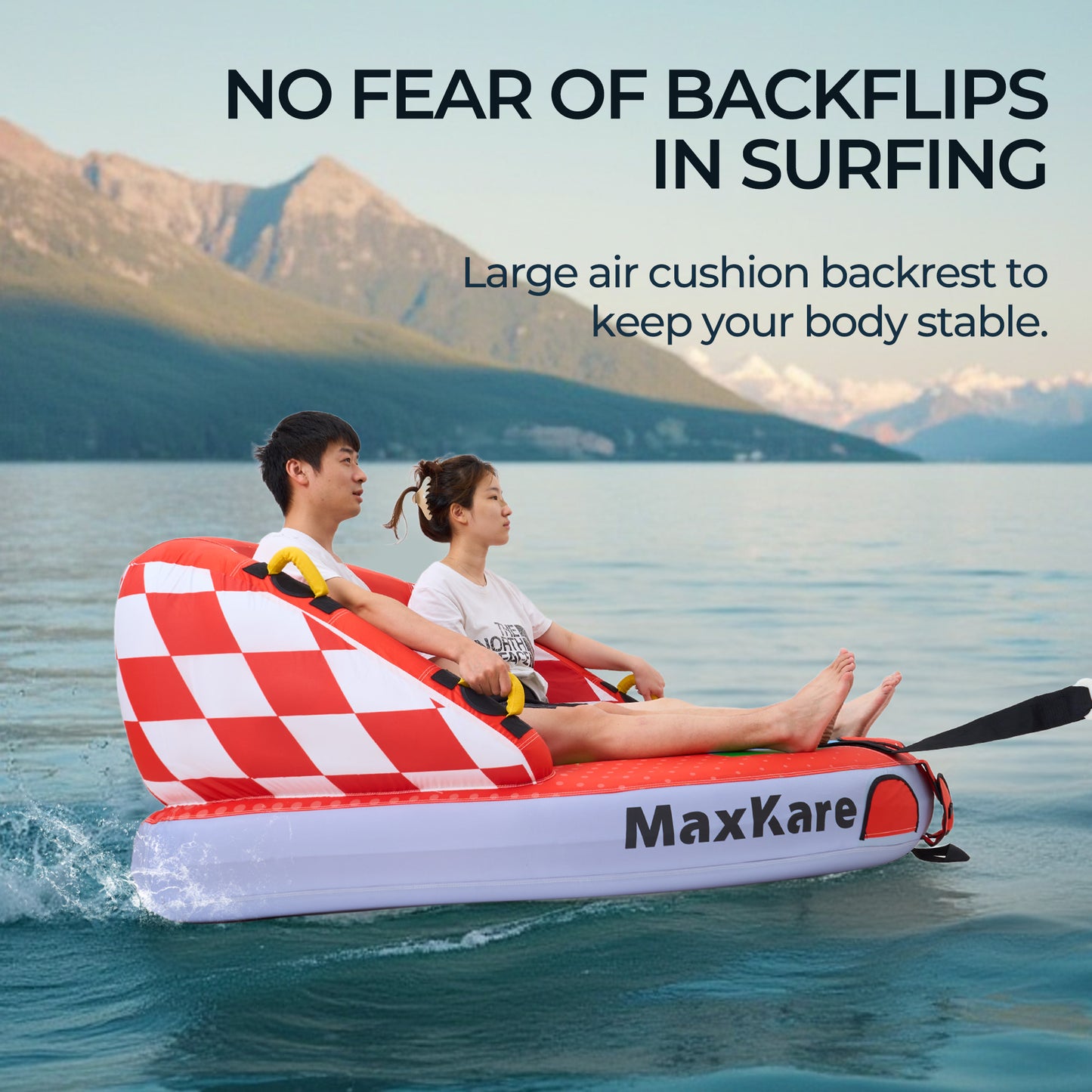 Rowing Towable Inflatable Boat for Teens & Adults, Outdoor Fun, Capacity 450lb, Red
