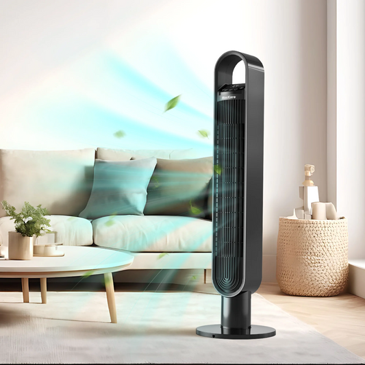 40'' Tower Fan with Remote, 3 Modes & 3 Wind Speeds, LED Display with Touch Control, 75° Oscillating Quiet Cooling, Timer setting, Space-Saving