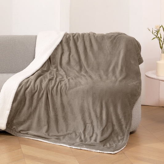 Entil 50" x 72" Electric Throw Blanket with 6 Heating Levels & 4H Auto-off, Machine Washable
