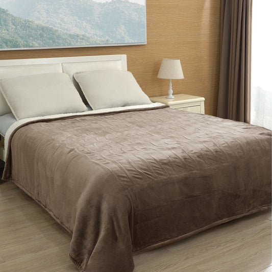 Electric Heated Blanket Queen Size 84 '' x90'', Fast Heating, 10 Heating Levels, 10H Timers, Preheat Function Machine Washable -Linen