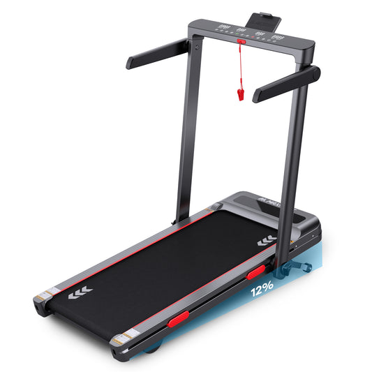 Walking Pad Treadmill, 3.0HP 9MPH Under Desk Treadmill, Foldable Treadmill with Touch Screen & Remote Control Bluetooth Connectivity