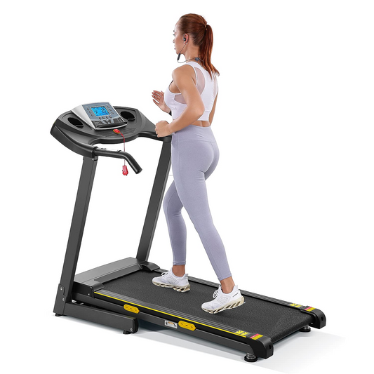 Treadmill Auto Incline Folding Treadmill for Home with 12-Level Adjustment,15 Preset Training Programs on Large LCD Display and 2.5HP Power 8.5MHP Max Speed for Office Workout