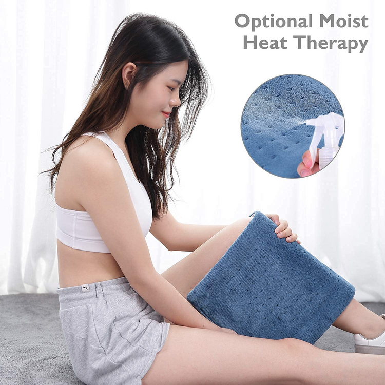 12'' x 24'' Heating Pad with 3 Heat Settings & 2H Auto-off, for Full Body Pain and Cramps, Blue