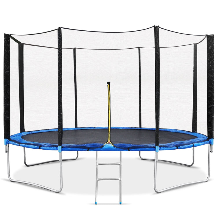 14FT Trampoline for Kids Trampoline with Enclosure 80 Springs, Safety Net Jumping Mat Spring Cover Padding Exercise Fitness Indoor Outdoor, 330lbs Capacity