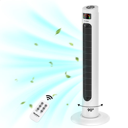 36'' Tower Fan with Remote, 3 Modes & 3 Wind Speeds, LED Display with Touch Control, Quiet Cooling, Timer setting, Space-Saving