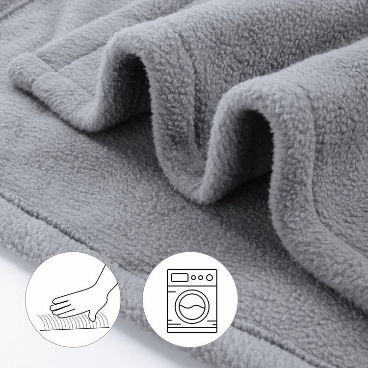 MaxKare Electric Heated Blanket Twin Size 62'' x 84'' Polar Fleece Full Body Warming Premium Microfiber Sofa Blankets with Auto-Off 4 Temperature Settings Overheating Protection - NAIPO