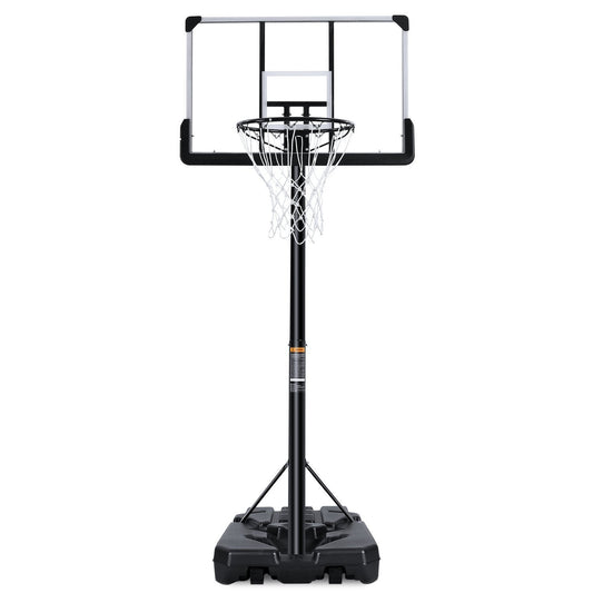 MaxKare Portable Basketball Hoop & Goal Basketball System Basketball Equipment Height Adjustable 7ft Gin-10ft with 44 Inch Backboard and Wheels for Youth Kids Indoor Outdoor - NAIPO